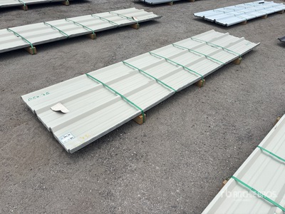 Quantity of (50) 2025 Kit Containers 28 Gauge 12 Ft Long 36 In. Painted R Panels
