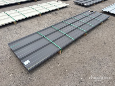 Quantity of (50) 2025 Kit Containers 28 Gauge 12 Ft Long 36 In. Painted R Panels