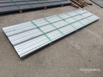 Quantity of (46) 2025 Kit Containers 28 Gauge 12 Ft Long 36 In. Painted R Panels