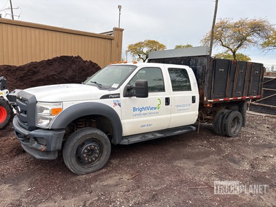 2016 Ford F-450 XL 4x2 Crew Cab Flatbed Dump Truck