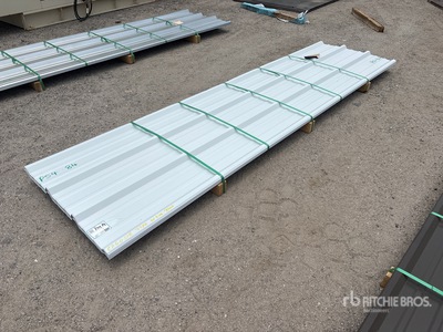 Quantity of (44) 2025 Kit Containers 28 Gauge 12 Ft Long 36 In. Painted R Panels