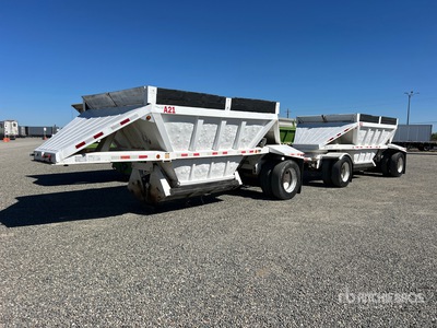 1988 Fruehauf 20 ft S/A Belly Dump Trailer