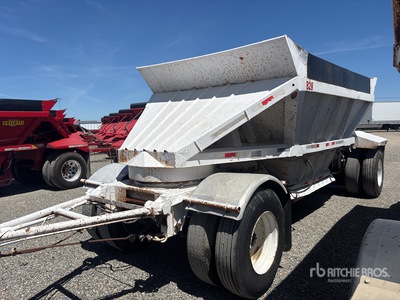 1979 Fruehauf 20 ft T/A Spread Axle Pup Belly Dump Trailer