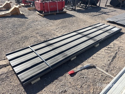 Quantity of (70) 12 ft x 3 ft Black Metal Roof Panels Divers  (Unused)