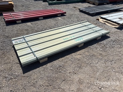 Quantity of (30) 8 ft x 35 in Clear Corrugated Polycarbonate Roof Panel Divers  (Unused)