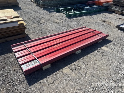 Quantity of (30) 8 ft x 3 ft Red Polycarbonate Roof Panel Divers  (Unused)