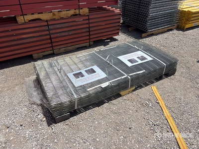 Quantity of (50) 6 ft x 3 ft Galvanized Steel Garden Mesh (Unused)