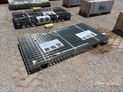 Quantity of (40) 3 ft x 6 ft Galvanized Garden Mesh Steel (Unused)