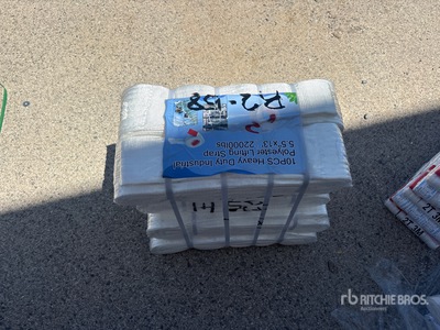 Quantity of (10) 5.5 in x 13 ft 22000 lb Polyester Lifting Strap (Unused)