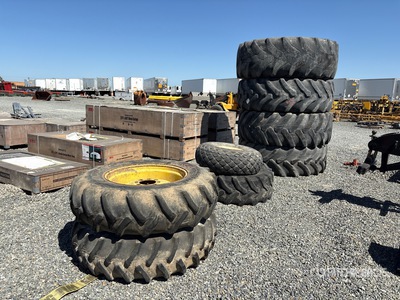 (4) Miscellaneous, (2) 14.9-28, (1) 13.50 - 16.1, (1) 420/70R24 Tires
