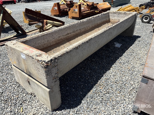 11 ft x 3 ft Concrete water trough