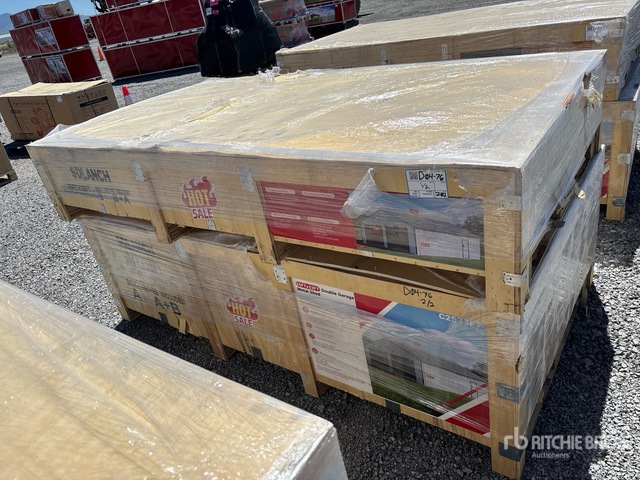 2026 SDL2533DGMS Double Garage Metal Shed (Unused)