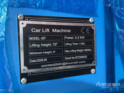 2026 SKLP 45T Vehicle Lifts (Unused)