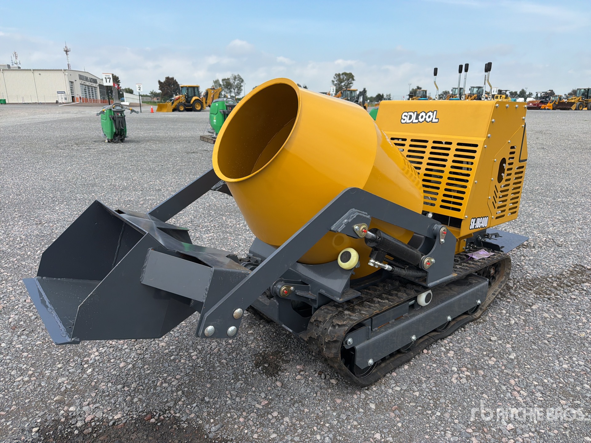 2026 SKLP SK-JBC400D Stand-On Self-Loading Swivel Mini Concrete Mixer Truck Concrete Buggy (Unused)