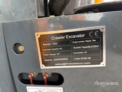 2026 VICSEC VC15G CRAWLER Mini Excavator (Unused)