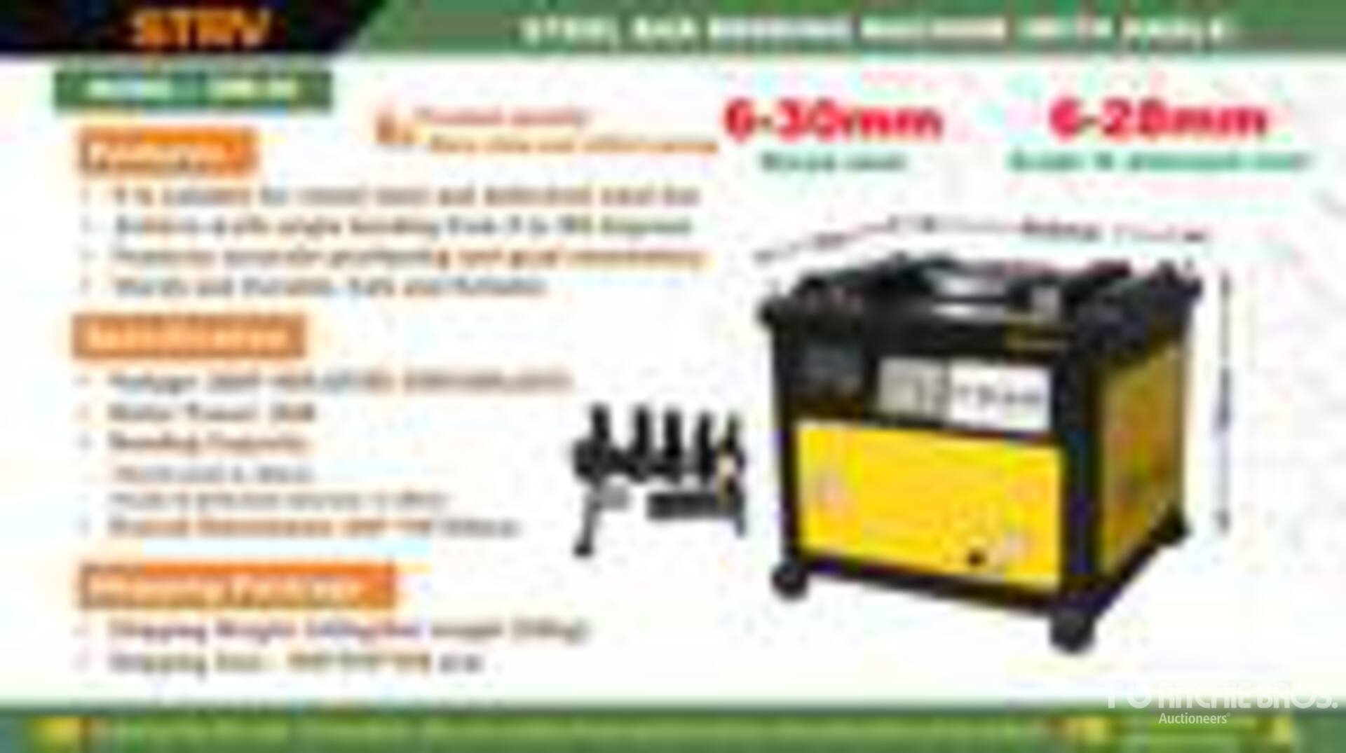 2026 STARVOX GW-40 Dobladora de Varilla (Sin Usar) / Rebar Bender (Unused)