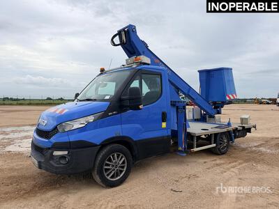 2015 Comilev EN120TVL 11 m on 2015 Iveco 35-130 Camion Nacelle Lkw-Arbeitsbühne (Inoperable)