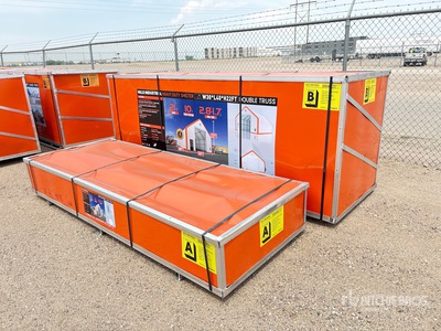 Quantity of (2) Crates of 2026 HIlls Industrial 403022 3 ft 7 in x 10 ft 5 in 40 ft x 30 ft x 22 ft Edificio de almacenaje (Unused)