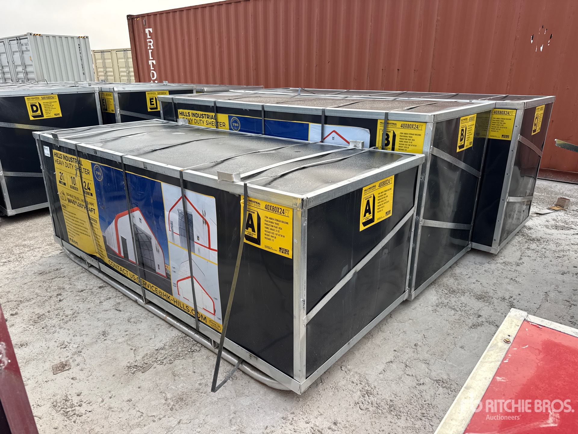 2026 HIlls Industrial 804024 40 ft x 80 ft x 24 ft Storage Building (Unused)