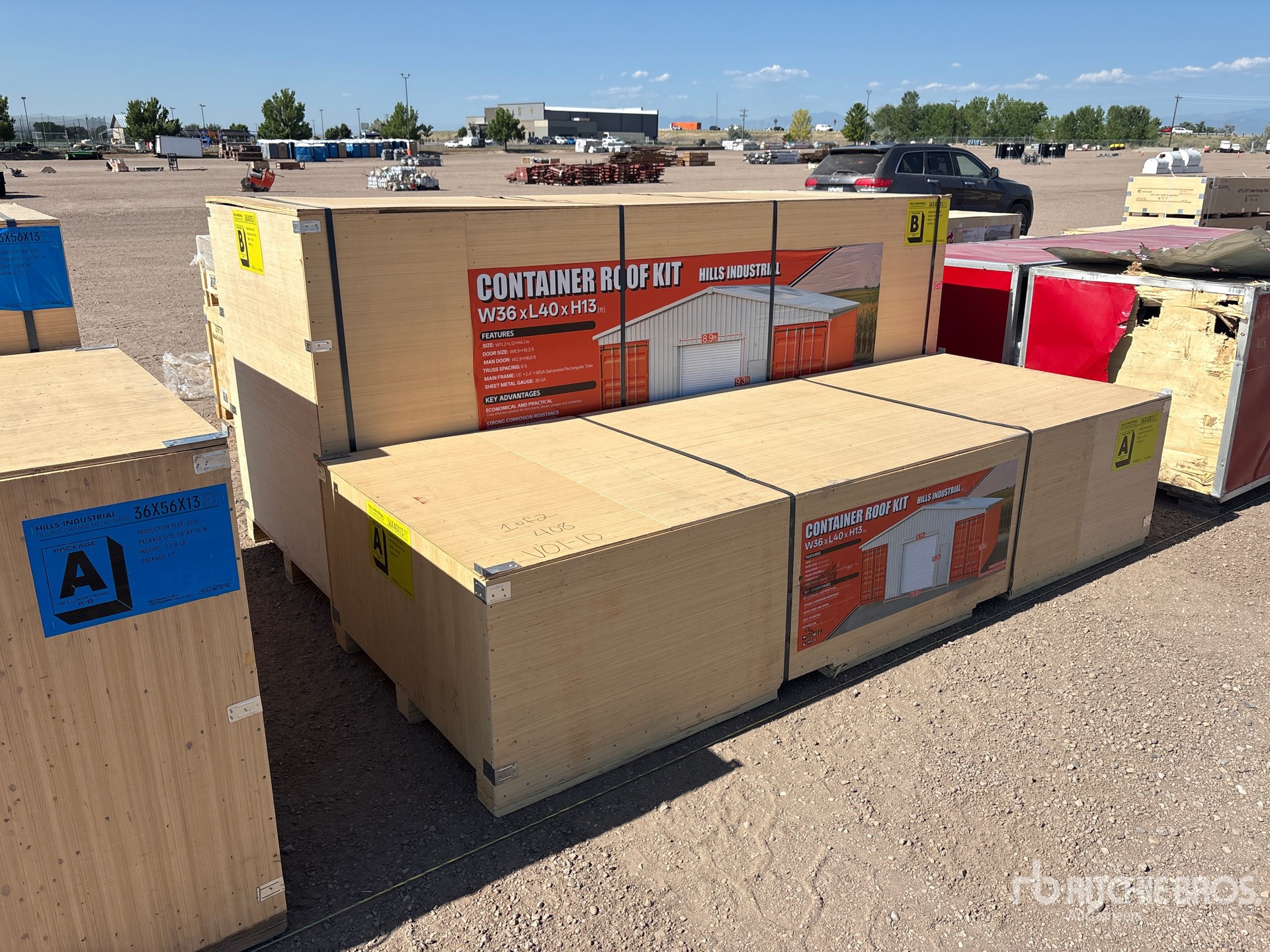 2026 HIlls Industrial 40 ft x 36 ft x 13 ft Container Shelter (Unused)