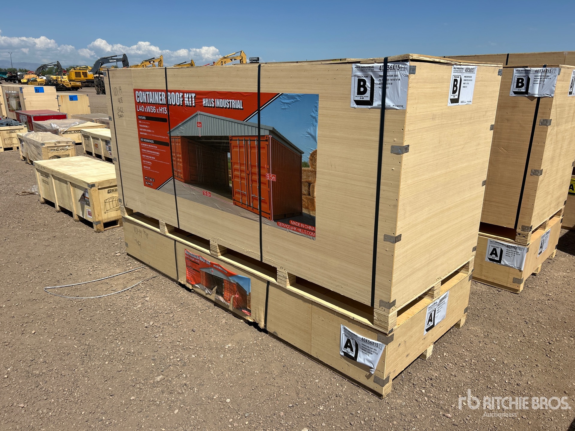 2026 HIlls Industrial 40 ft x 36 ft x 13 ft Container Shelter (Unused)