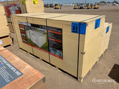 2026 HIlls Industrial 36 ft x 56 ft x 13 ft Double Garage Metal Shed (Unused)