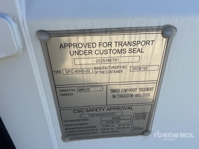 2026 40 Ft High Cube Multi-Door Storage Container (Unused)