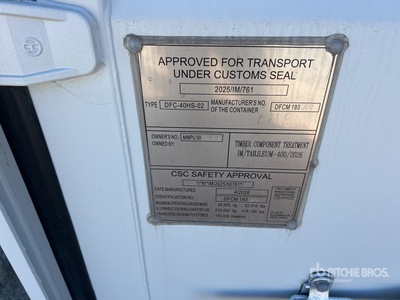 2026 40 Ft High Cube Multi-Door Storage Container (Unused)