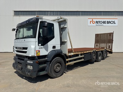 2011 Iveco Stralis 420 Camion Porte Matériel 8x2 Flatbed Truck