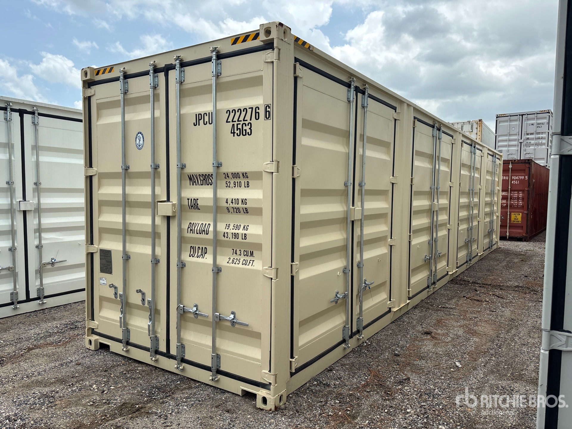 2026 40 ft High Cube Multi-Door Storage Container