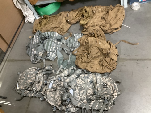 (23) Assault Packs, (8) Frames, (15) Fighting Load Carriers & (1) Rucksack