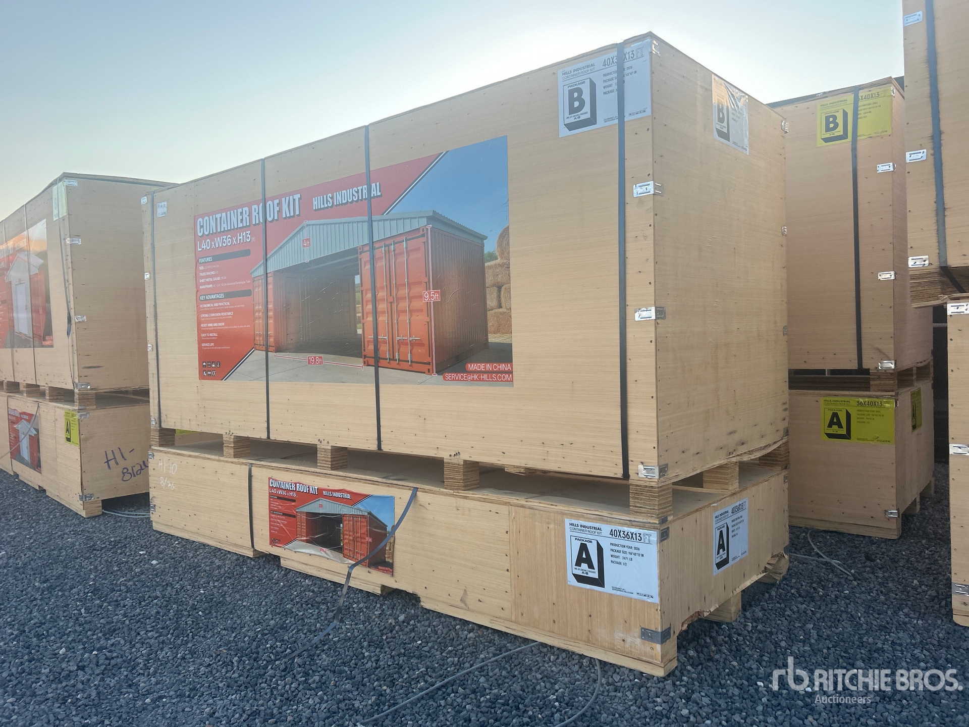 2026 HIlls Industrial 36 ft x 40 ft x 13 Ft Container Shelter (Unused)