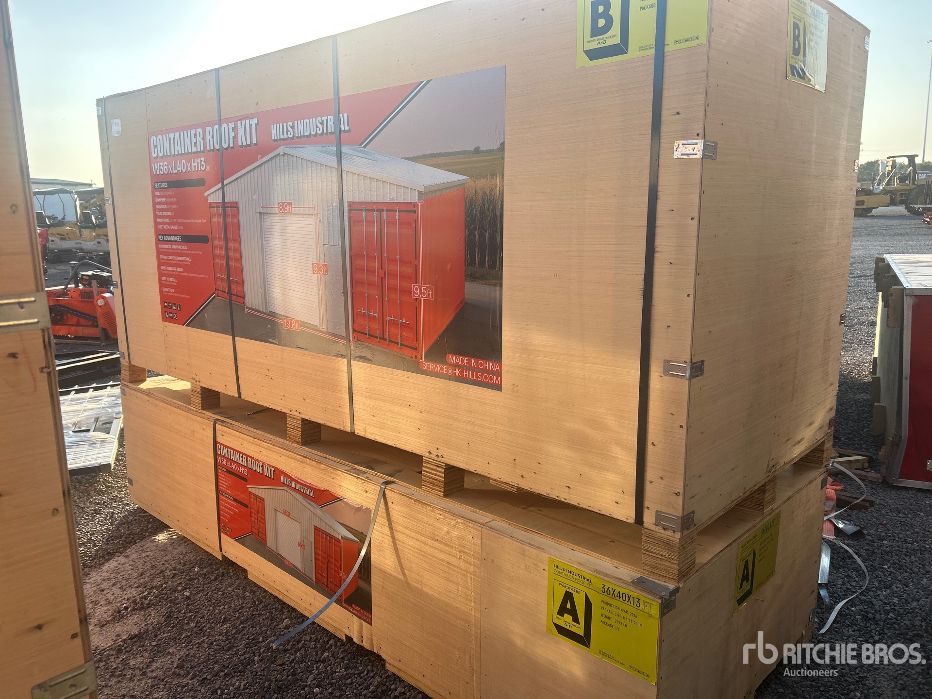2026 HIlls Industrial 36 ft x 40 ft Container Shelter (Unused)