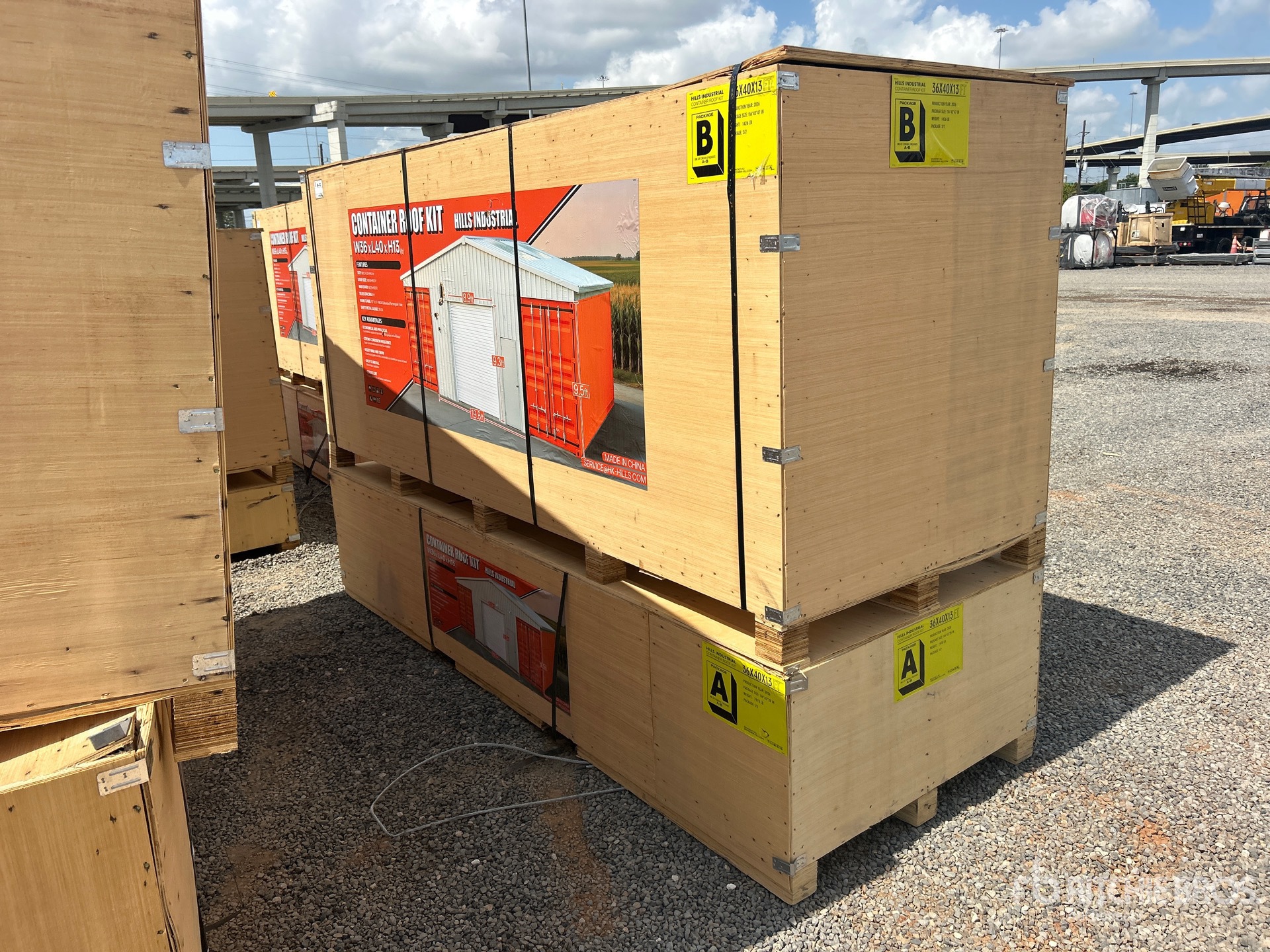 2026 HIlls Industrial 36 ft x 40 ft Container Shelter (Unused)