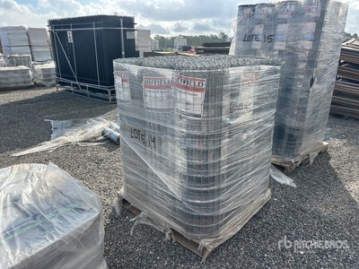 Quantity of (9) 2 in x 4 in Galvanized Fencing (Unused)