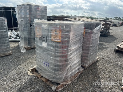 Quantity of (2) Pallets of 4 in x 4 in Galvanized Fencing (Unused)