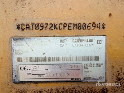 2013 Cat 972K High Lift Chargeuse Sur Pneus جرافة