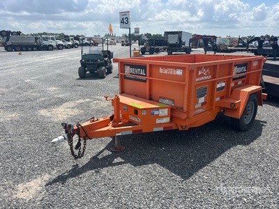 2022 Snake Reiver DMP58 8 ft S/A Dump Utility Trailer