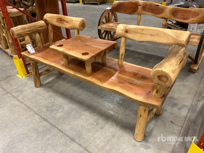 Jack & Jill Log Bench