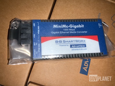 (18) Advantech IMC-371-MM-PS MiniMc-Gigabit Ethernet Media Converters