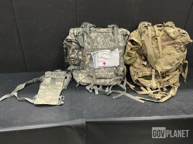 (50) Hydration System Carriers, (25) Large Field Pack Sets & Assorted Items