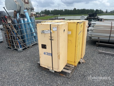 Quantity of (3) Flammable Materials Cabinets Różne