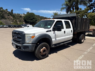 2016 Ford F-450 XL 4x2 Crew Cab Camión plataforma volquete