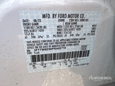 2023 Ford Maverick XL 4x2 Crew Cab Pickup (Inoperable)