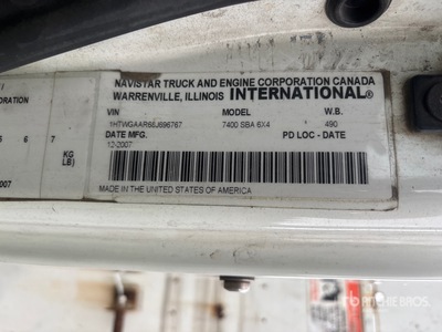 2008 International 7400 6x4 Graafmachine Derrick Truck