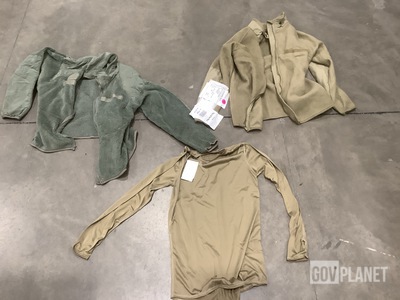 (50) Cold Weather Jackets, (30) Cold Weather Undershirts & Assorted Items