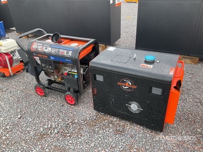 Quantity of (2) Gilsan GD9500E 9 kVA and GD7500E 7 kVA Lote de Plantas de Luz (Sin Usar) / Generator Set (Unused)