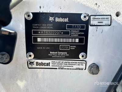 2019 Bobcat T770 Compact Track Loader