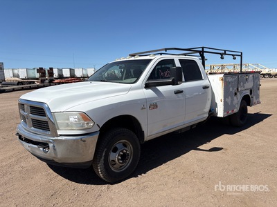 2012 Dodge RAM 3500 4x2 Crew Cab Utility Truck Camión Utilitario