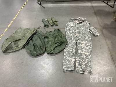 (33) Clothing Bags, (64) Individual Equipment Suspenders & Assorted Items
